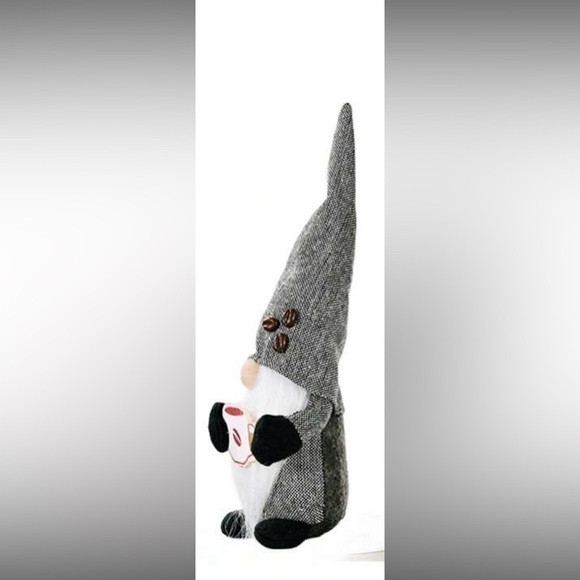 NWT Adorable Adjustable Hat- Gray Coffee ☕️ Gnome Decoration - Picture 8 of 14
